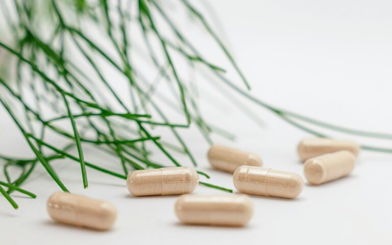 vitamins laid out on a table