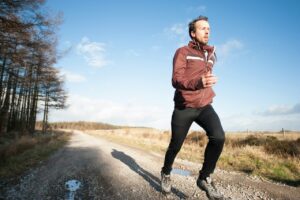 man running outside