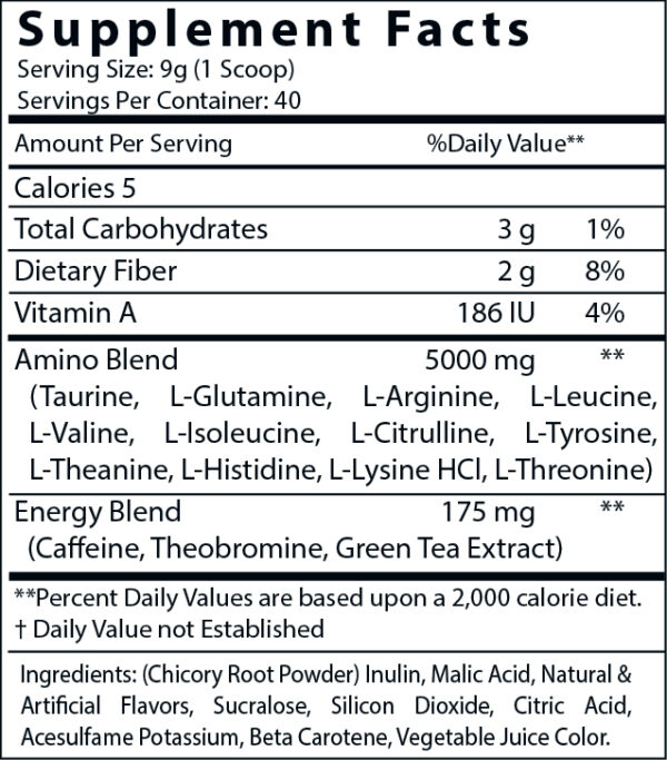 ROC613 Energized Aminos Peach Mango 360g – 40 servings