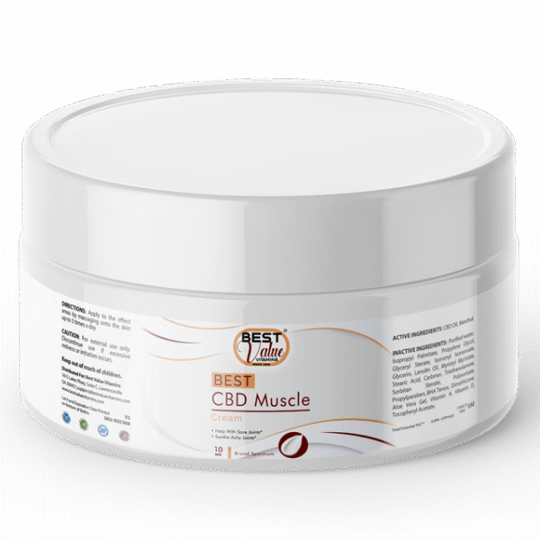 CBD Muscle Cream – Broad Spectrum 10mg (1oz)
