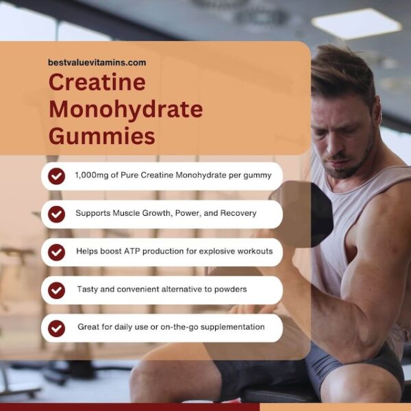 Creatine Monohydrate Gummies (Lemon Flavor)