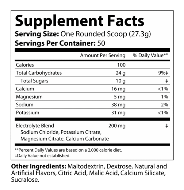 Recovery Carb + Electrolytes: Lemon Lime 1365g