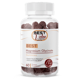 bottle of magnesium gummies